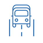 icono camión en carretera